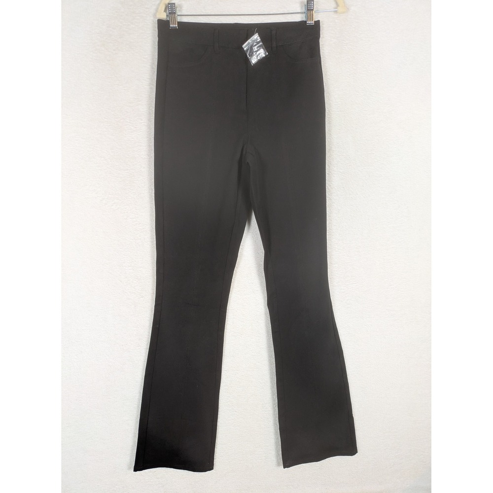 Isaac Mizrahi Live! Pants Women's 2 Tall Black Pintuck Trousers Stretch